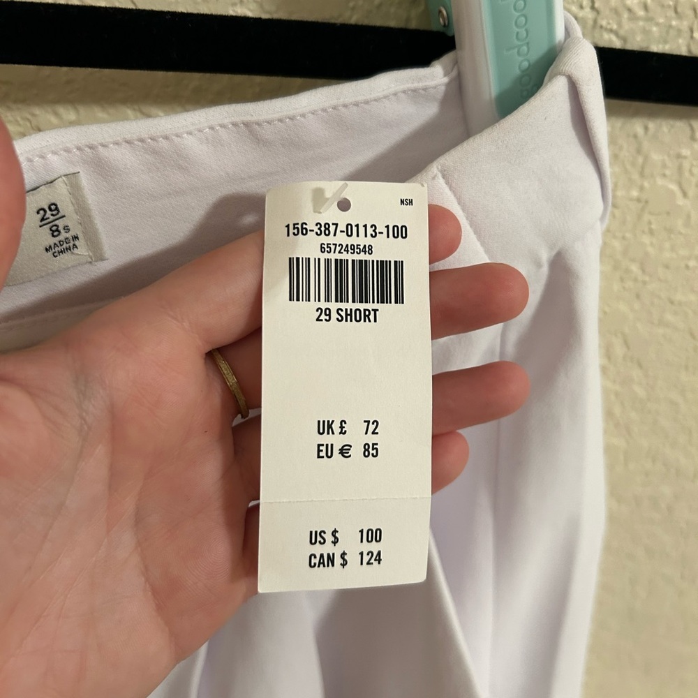NWT Abercrombie and Fitch Sloane Tailored Wide Leg Pant - Size 29 Short -8 Short - Picture 12 of 15